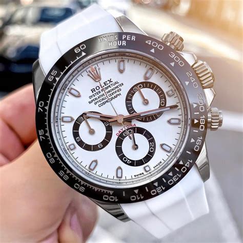 rolex daytona white strap